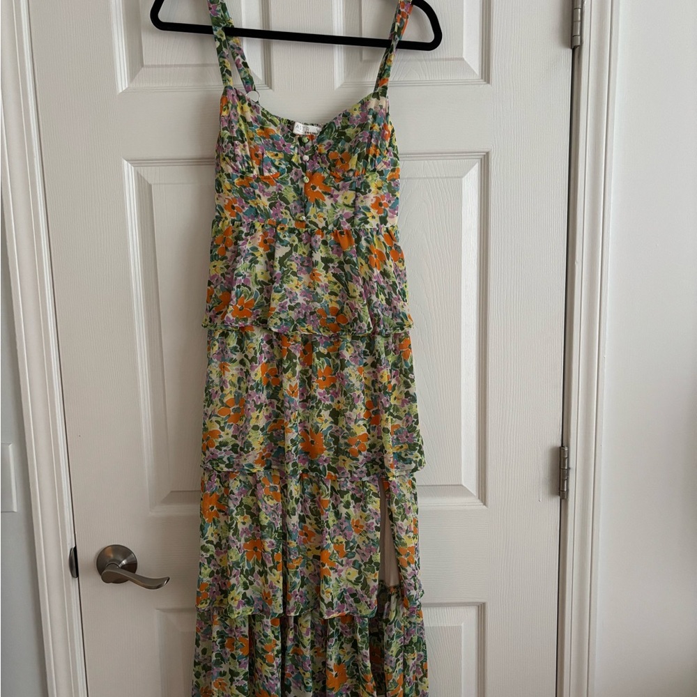 Astr Tiered Maxi Dress